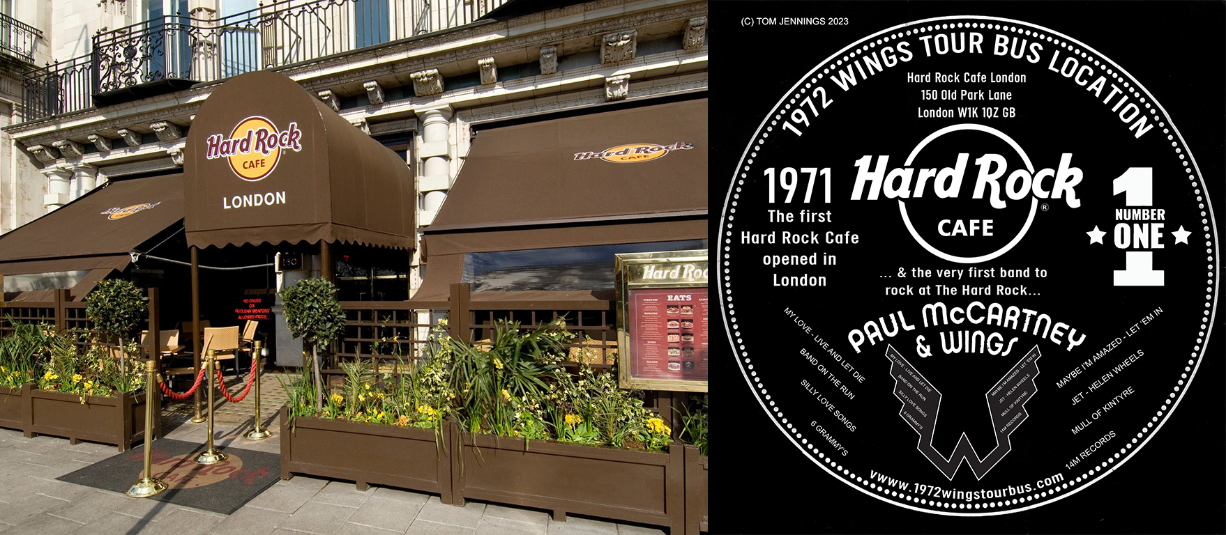 The First Hard Rock Cafe hosts Paul McCartney & Wings